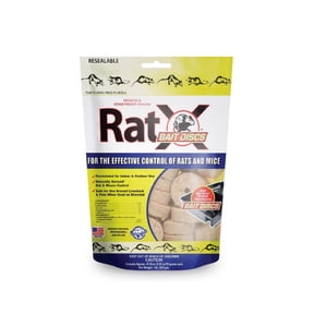 RatX Rodent Control Bait Discs for Rats and Mice – Poison Free, Pet Safe Indoor and Outdoor Use Discs 45 Disc Bag
