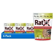 6 pack RatX Rodent Killer Bait Pellets for Rats & Mice   Poison Free, Pet Safe Indoor & Outdoor Use Pellets 8 oz. Bag - 620100