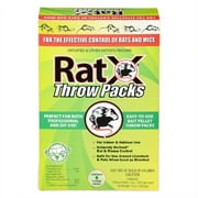 RatX Throw Packs Bait Pellets for Rats and Mice, Pack of 6-12oz