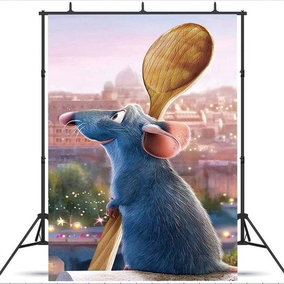 Ratatouille Backdrop Background Banner Taspestry Wall Decor Birthday Party Supplies Poster Fans
