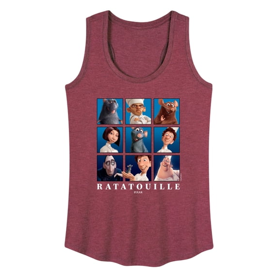 Ratatouille - Grid - Women's Racerback Graphic Tank