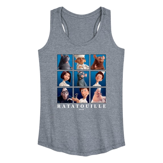 Ratatouille - Grid - Women's Racerback Graphic Tank