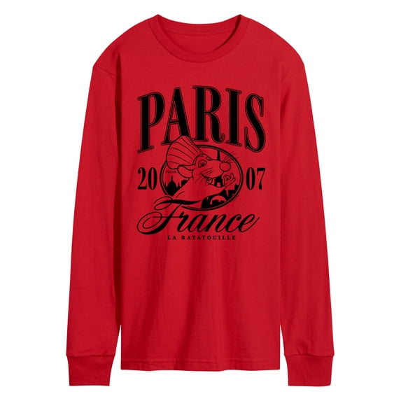 Ratatouille - Paris Collegiate - Men's Long Sleeve Graphic T-Shirt