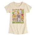 thumbnail image 1 of Ratatouille - Remy Doodles - Youth Girls Fitted Short Sleeve T-Shirt, 1 of 4