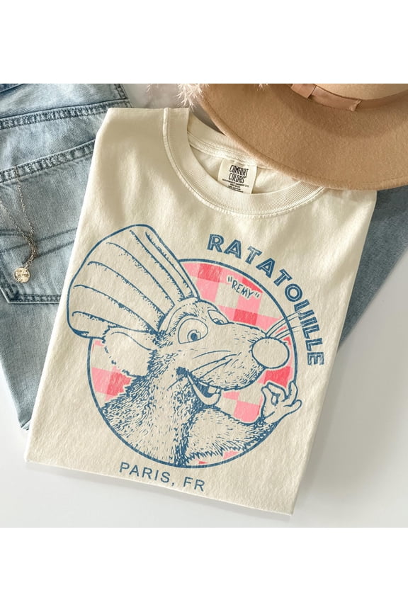 Ratatouille Shirt, Vintage Ratatouille Gusteau's Shirt, Remy anyone can cook tshirt, Little Chef shirt, Remy Shirts
