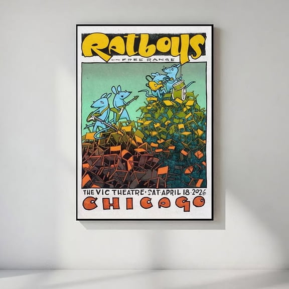 Ratboys April 18 2026 In Chicago IL Poster Size 24''x36'' GoldenGate JSC