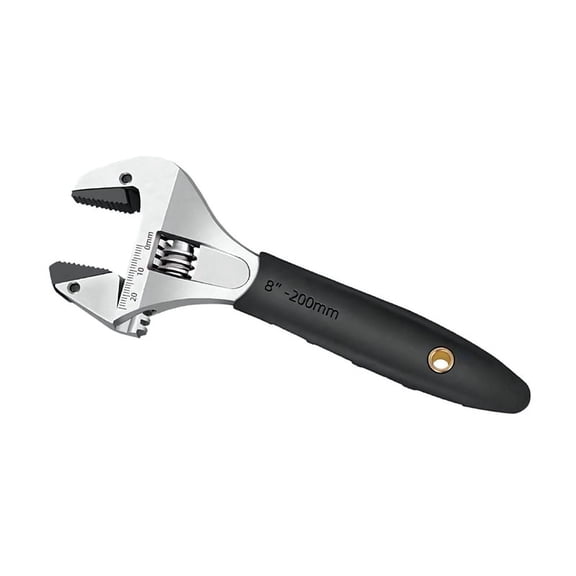 Ratchet Adjustable Wrench Self-Tightening Adjustable Wrench Multi-Function Large Opening Bathroom Wr alloy