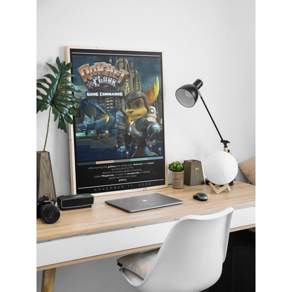 Ratchet And Clank Going Commando Gaming Poster, Video Game Wall Art Print