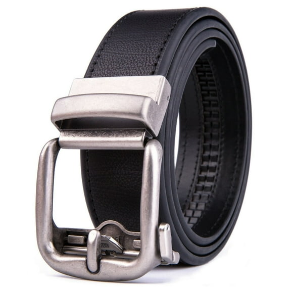Ratchet Belt for Men Leather Dress Belts with Automatic Buckle,1.5inch width