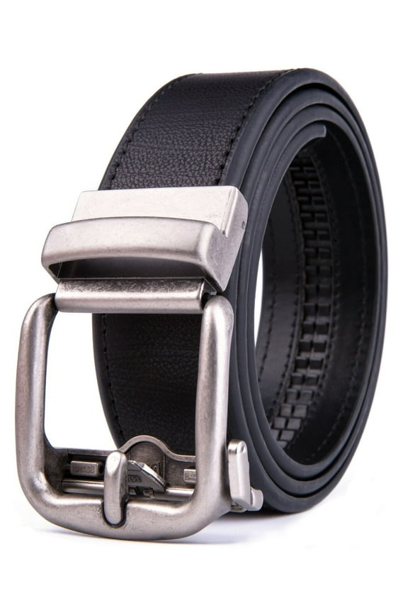 Ratchet Belt for Men Leather Dress Belts with Automatic Buckle,1.5inch width