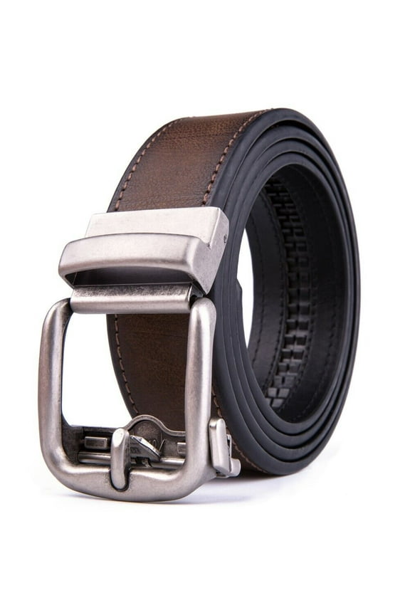 Ratchet Belt for Men Leather Dress Belts with Automatic Buckle,1.5inch width