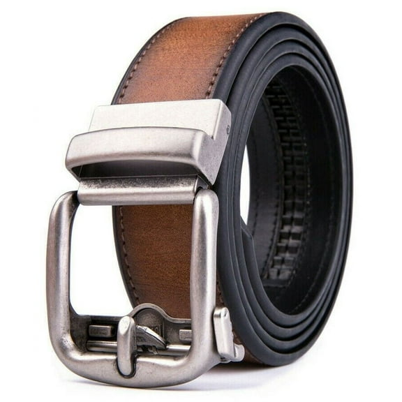 Ratchet Belt for Men Leather Dress Belts with Automatic Buckle,1.5inch width