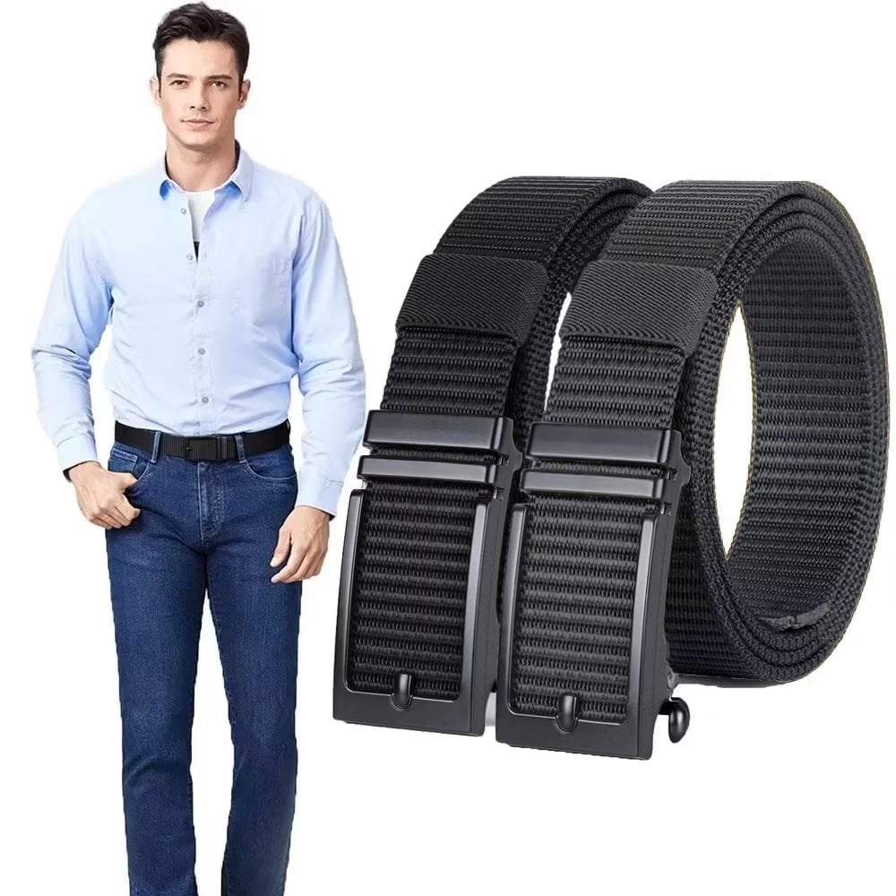 Ratchet Belts for Men, 2 Pack Men Golf Belts Adjustable Mens  Belts