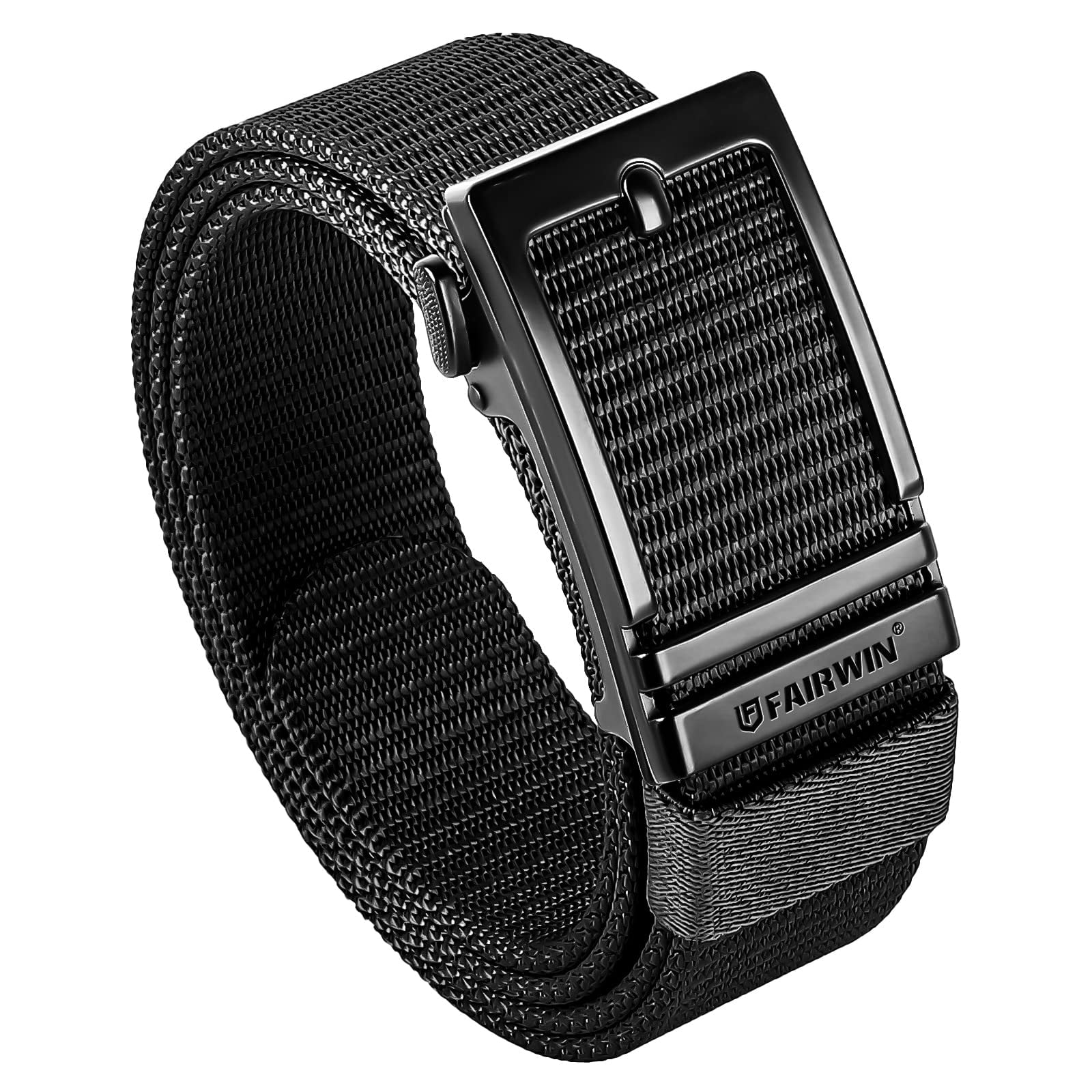 Fairwin Casual Nylon Ratchet Belts for Men, Waist 