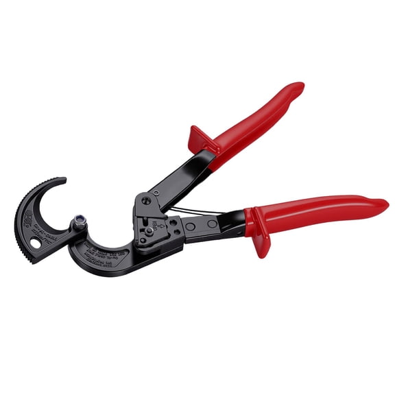Ratchet Cable Cutter, Spring Steel Blade, PVC Handle, Quick Release, for Copper & Aluminum Cable up to 240 mm