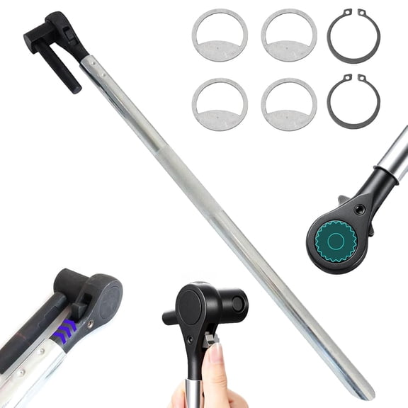 Ratchet Cargo Winch Tensioner Wrench, 18 & 22-Inch Heavy Duty Ratcheting Winch Bar, 2026 New Reversible Truck Cargo Strap Tightener Tool for Flatbed Trailers, Commercial Tie Down Systems (22in)