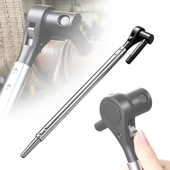 Ratchet Cargo Winch Tensioner Wrench - 18 & 22-Inch Heavy Duty Ratcheting Winch Bar, Reversible Truck Cargo Strap Tightener Tool for Flatbed Trailers, Commercial Tie Down Systems