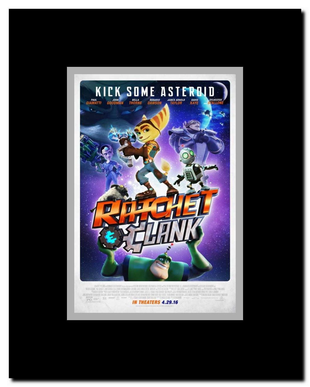 Ratchet & Clank Framed Movie Poster