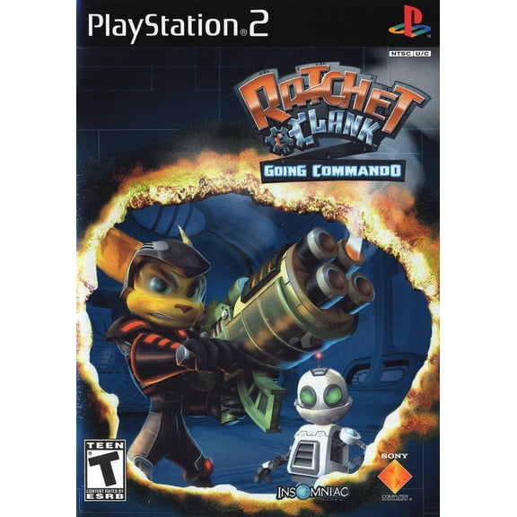 Restored Ratchet + Clank Going Commando PlayStation 2 Video Game
