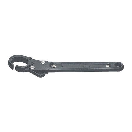 9/16" Ratcheting Flare Nut Wrench - 12 Point, 7-1/4" Overall Length With High Carbon Steel Jaws & Black Industrial Finish. Williams USA # JHWRFW-18
