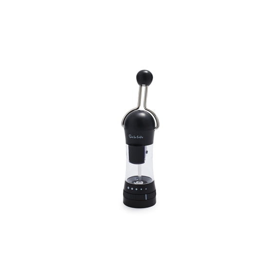 Ratchet Grinder, Black – Ceramic Stone Grinder, Pepper and Spice Grinder, Adjustable Grit, Front-Loading Replacement Holder, Durable Manual Seasoning Tool for Kitchen and Dining Table
