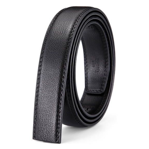 Ratchet Leather Belt without Buckle for Men Replacement Belt 30 mm Width Strap