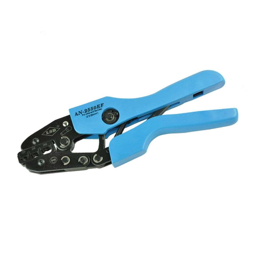 Ratchet Non-insulated Terminal Crimping Pliers, Crimp Range 1-10mm² Hexagon Type Hand Crimping Tools ,Durability That Lasts