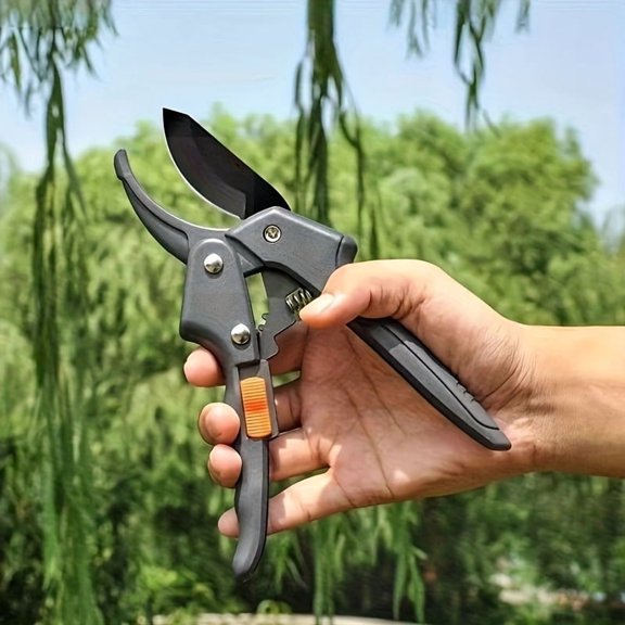 Ratchet Pruning Shears, Premium Germany Pruners, Work 3 Times Easier, Arthritis Weak Hand Snips, 1-Inch Cut Capacity Garden Clippers, Sharp Gardening Scissors for Rose, Flower, Hedge, Stem, Tree