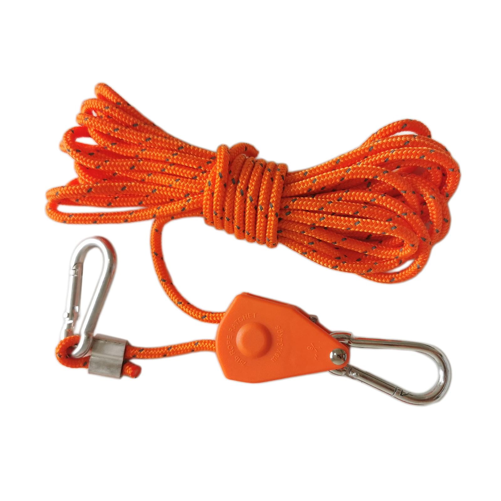 Dynamic Rope Hanger Ratchet Pulley Rope Hanger, Tent Wind Rope Adjustable Tensioner Quick ...