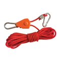 thumbnail image 1 of Ratchet Pulley Rope Hanger, Tent Wind Rope Adjustable Tensioner Quick Setup Rope Hanger Grow Light Rope Hanger for Awning Outdoor Hiking 4m Red, 1 of 9