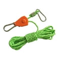 thumbnail image 1 of Ratchet Pulley Rope Hanger Tent Wind Rope Tent Guide Rope Fast Locking Hanging Ropes Rope Hanger Grow Light Rope Hanger for Awning Tent 4m Green, 1 of 8