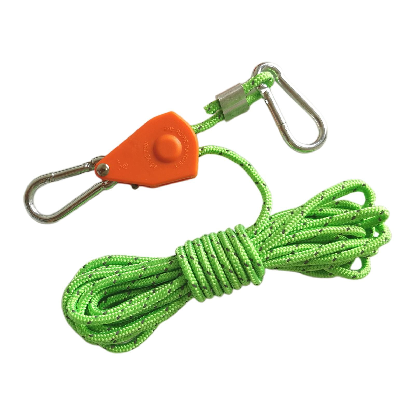 Ratchet Pulley Rope Hanger Tent Wind Rope Tent Guide Rope Fast Locking