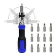 thumbnail image 1 of Ratchet Screwdriver 13-In-1 Multi Tool Ratcheting ,180 Degree Pivoting Adjustable, 1 of 5