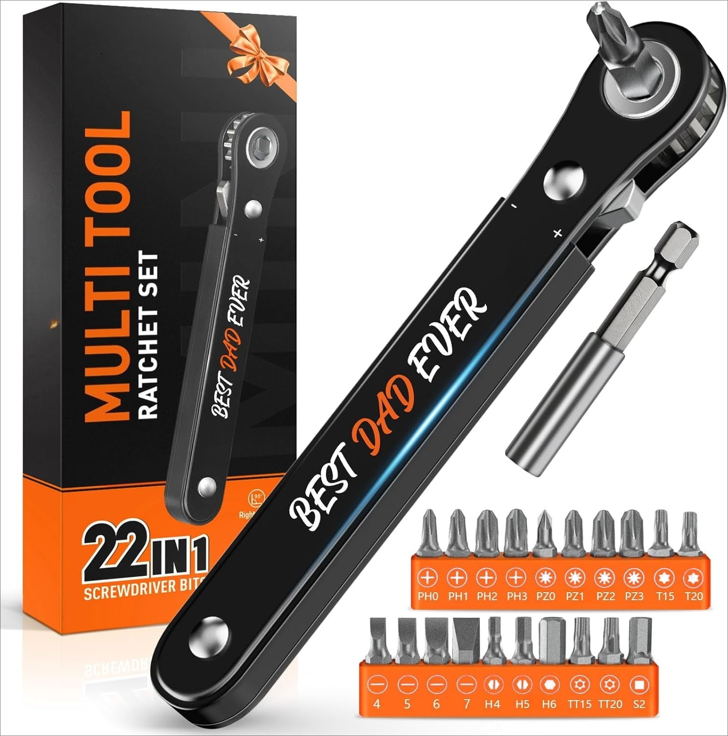 Ratchet Screwdriver Set, EDC Gear Tool Pocket Ratcheting Screwdriver ...