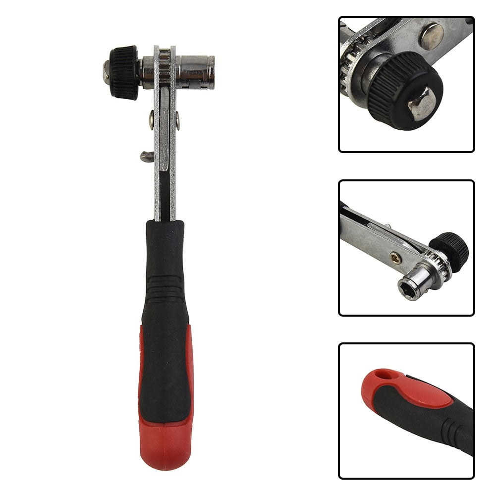Ratchet Socket Wrench 1/4 Socket Tool Small Wrench Screwdriver