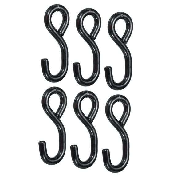 Ratchet Strap S Hook Load 3306 Lbs 115mm Length for 1" Tie Down Strap 6 Pack