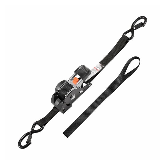 Ratchet Straps 1in x 6ft 4-Pack, 1200lbs Tie Down Straps with S Hooks & Soft Loops, Retractable Ratcheting Straps for Moving, Trailers, Motorcycles, Kayaks