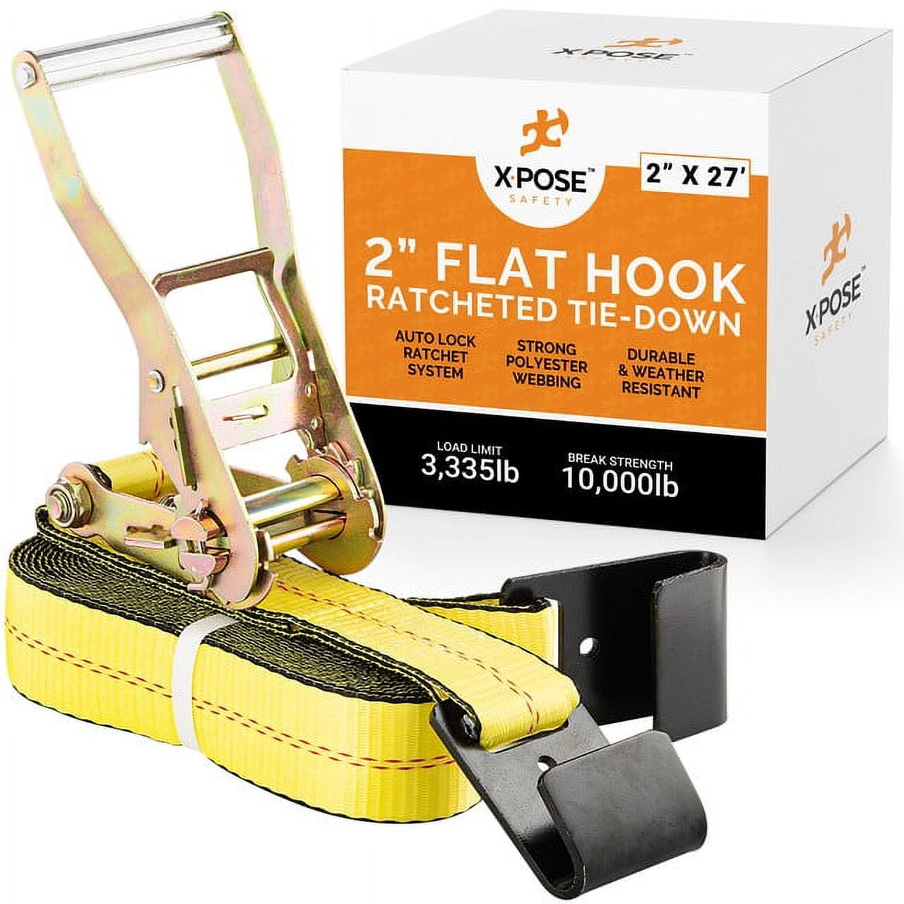 Ratchet Straps Heavy Duty 2 Inch x 27 Foot Tie Down Straps Ratchet