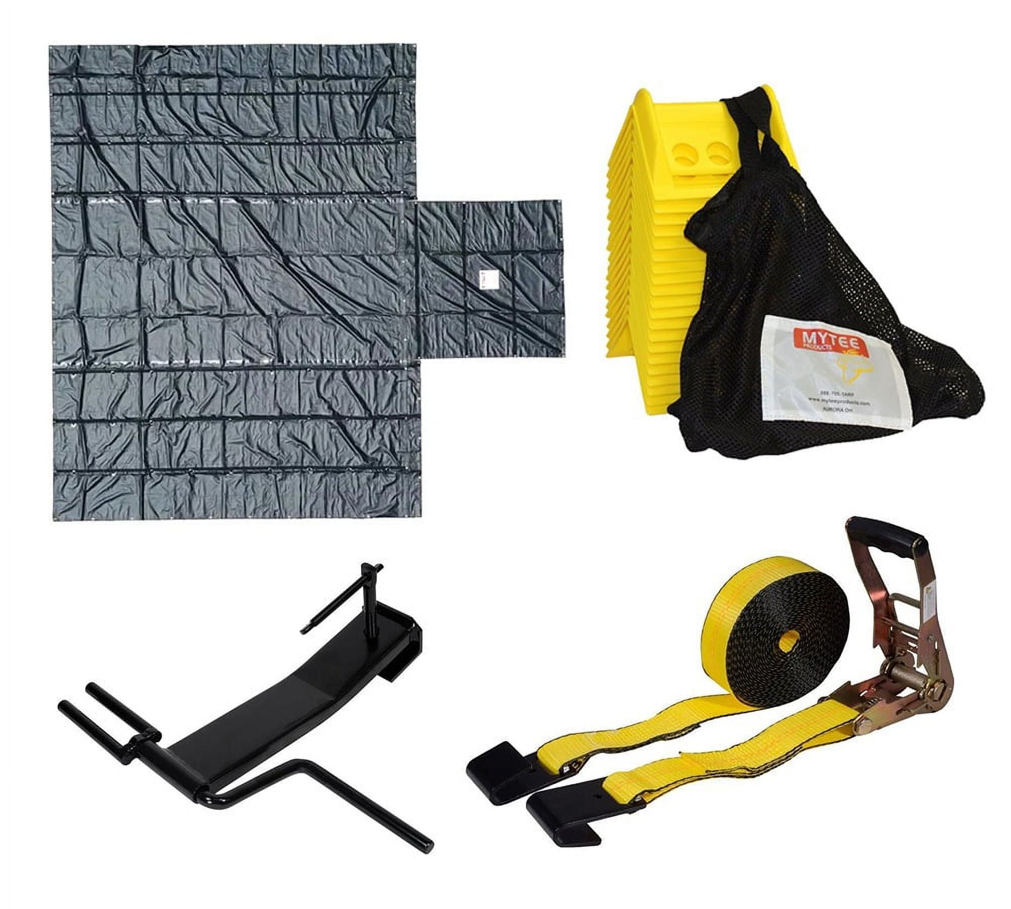 Ratchet Straps, Ultra Light Lumber Tarp Flatbed Tie Down Kit