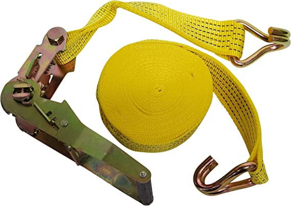 6-Pack 16ft Ratchet Straps - 3000LBS Capacity Heavy Duty Tie Downs With Double J Hooks