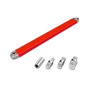 Wrench Extender Tool Bar Set – 13.4-Inch Universal Extension With 1/2-Inch Drive & 21mm Hex Adapter For Mechanics