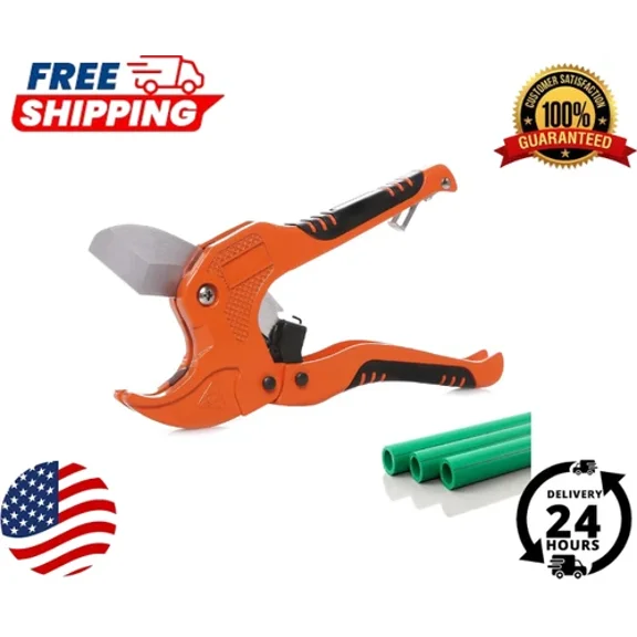 Ratchet-Type Tube And Pipe Cutter For Cutting O.D. Pex, Pvc, And Ppr Plastic Hos
