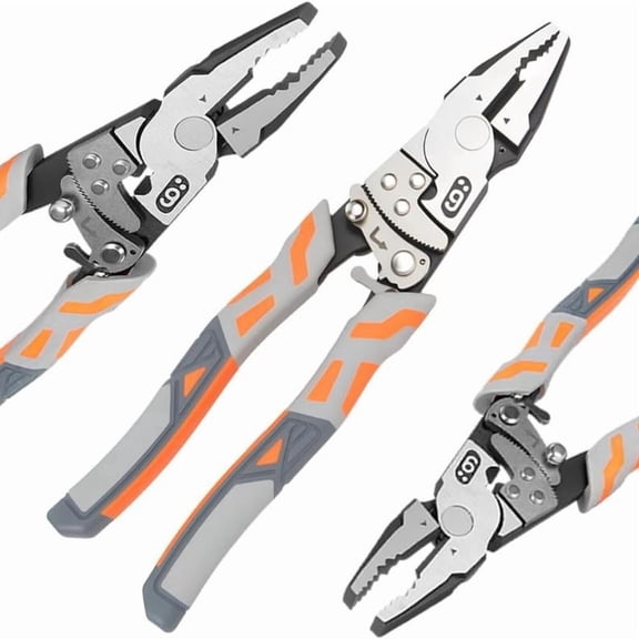 Ratchet Wire Cutters - 67% Labor-Saving Dual Mode (Normal/Ratchet), Cuts Steel Bars/Cables 8mm, VDE 10kV Insulated Grip, Forged 55HRC German Steel