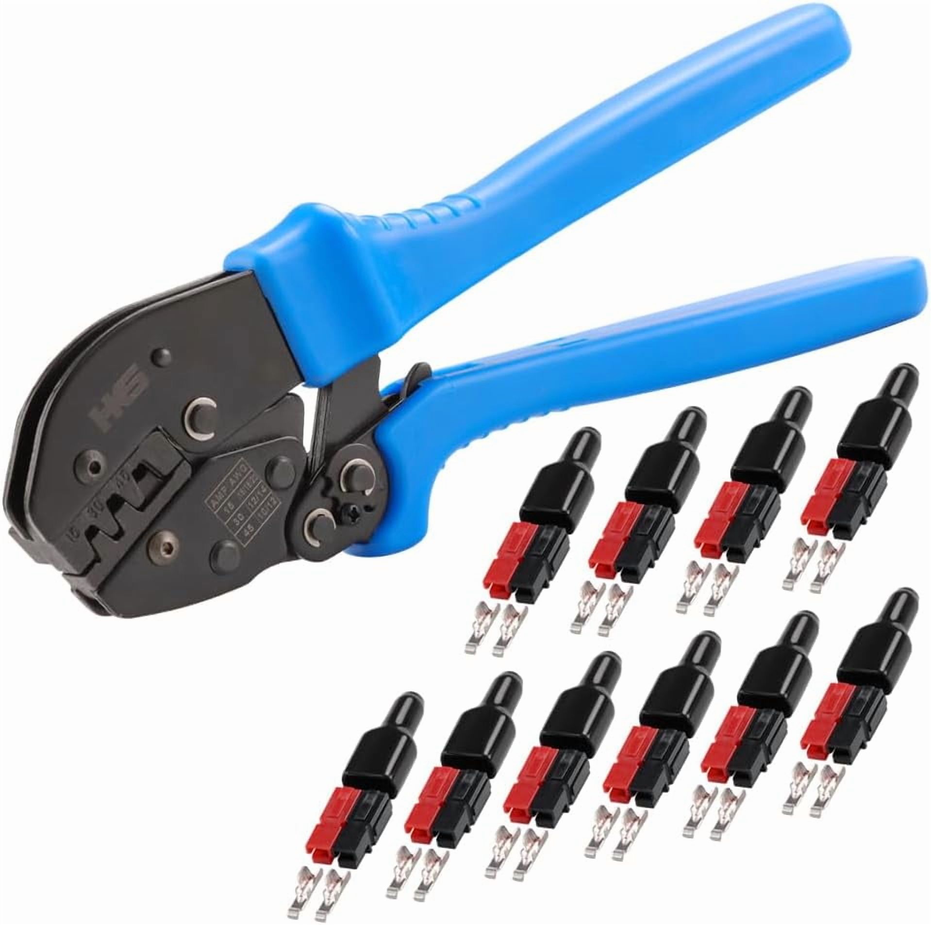 Ratchet terminal crimping tool kit with 31 pieces, including 153045 ...