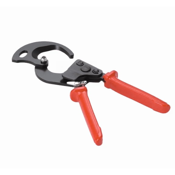 Ratcheting Cable Cutter Spring Steel Blades PVC-Coated 1000V Insulated Handles Quick-Release Button Heavy Duty Wire Cutter for Copper & Aluminum Cables Up