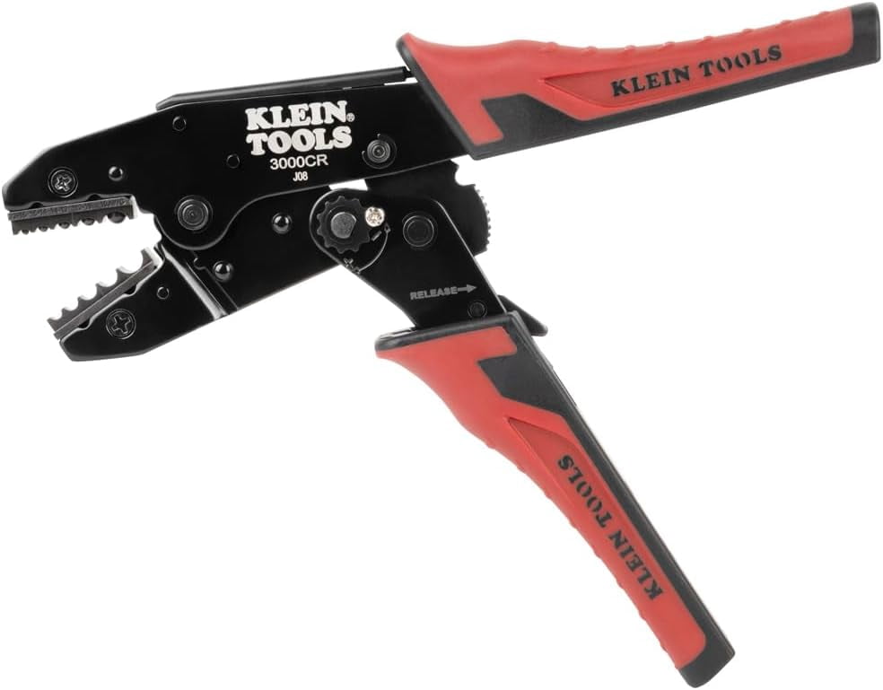 FTZ Electrical Control Cycle Crimp Tool - Ratcheting Crimper For 22-10 Gauge Insulated Terminals