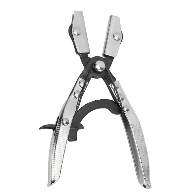 Ratcheting Hose Pinch Off Plier Universal Swiveling Jaws for Automobile