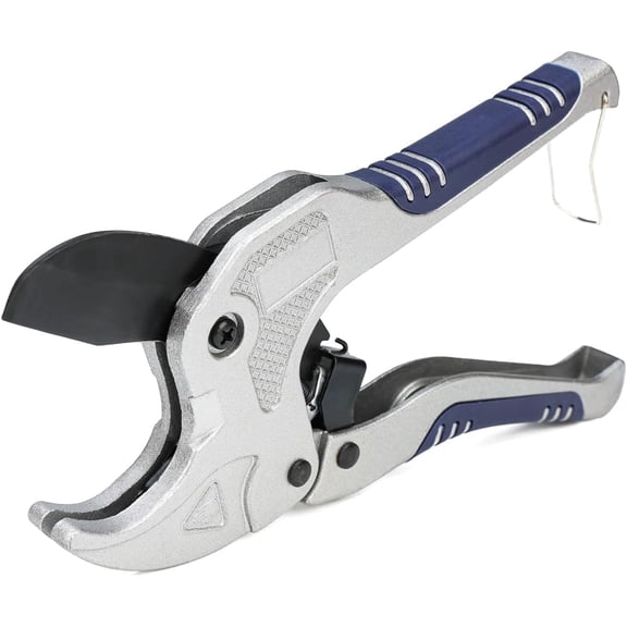 Ratcheting PEX Tubing Cutter for PVC, CPVC, PERT, PPR, PEX Pipes, up to 1-3/4 inch Plastic Pipes