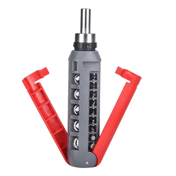 Ratcheting Screwdriver 14 in 1 Multiple Tool Flexible Angled Ergonomic Handle Suitable for Repairs