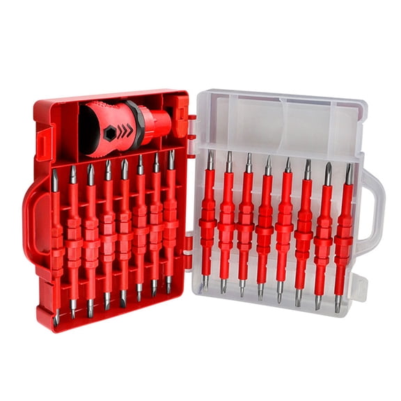 Ratcheting Screwdriver 34 In 1 Kits With 360 Degree Rotation Mechanism And Lightweight Portable Organizers Case